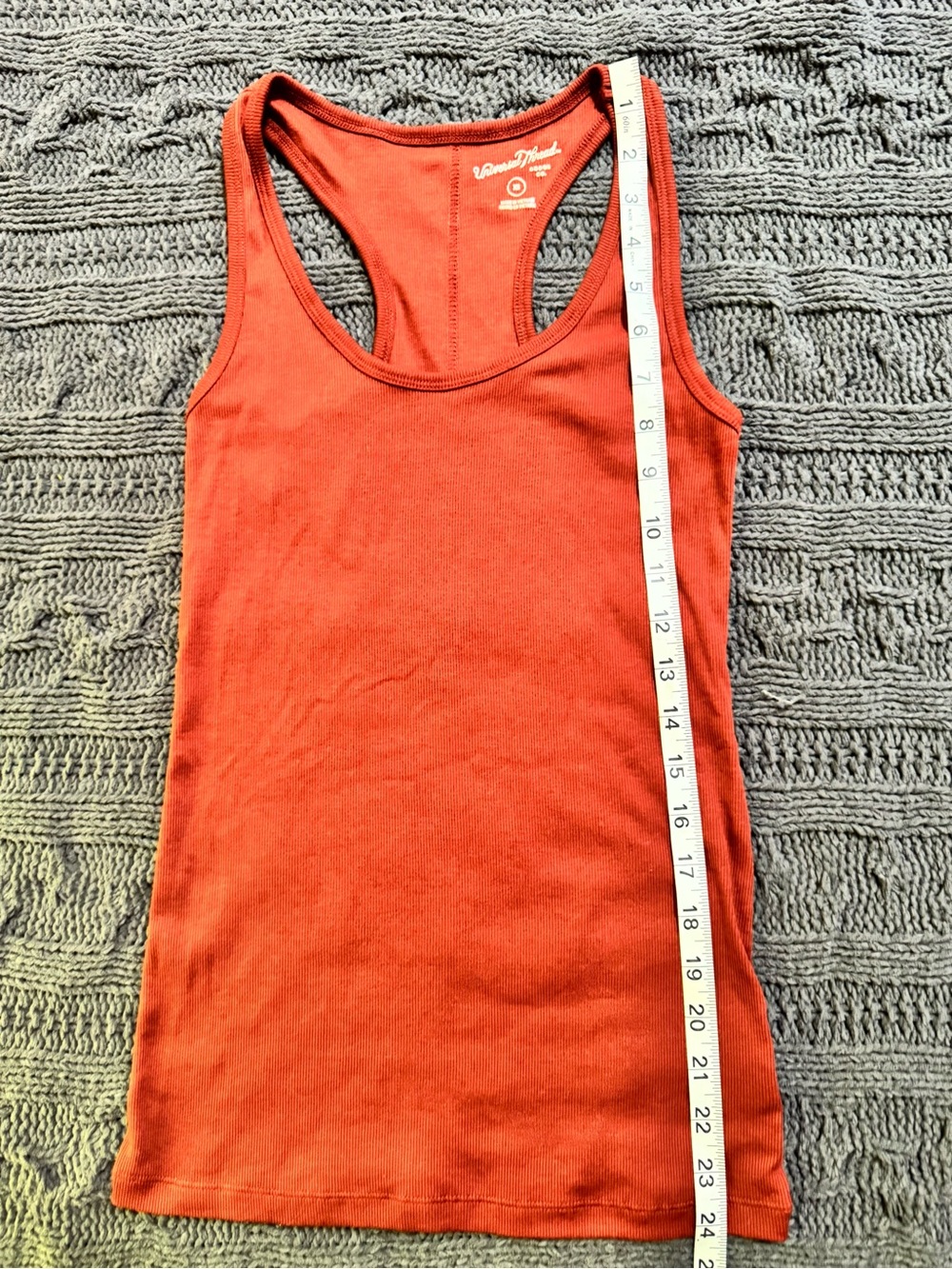 Universal Thread Rust Dark Orange/Brown Racerback Tank Top (XS, Extra Small) - Picture 4 of 6